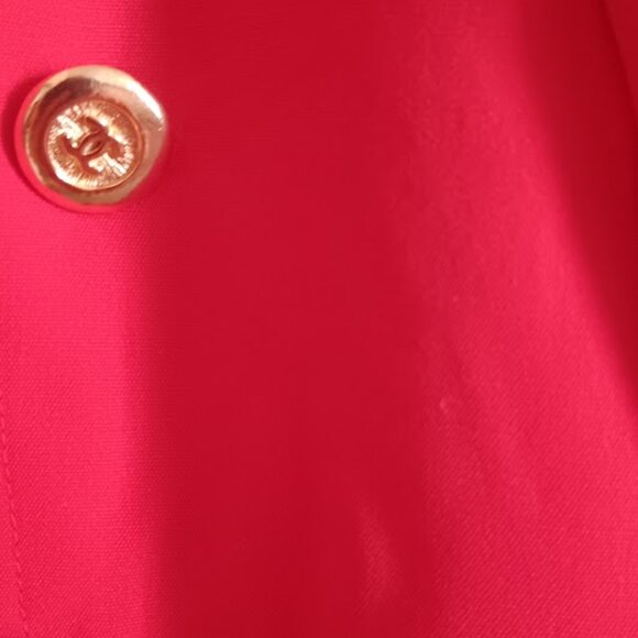CHANEL BOUTIQUE RED WOOL MINI DRESS MADE IN FRANCE SIZE US 4 - Picture 7 of 13